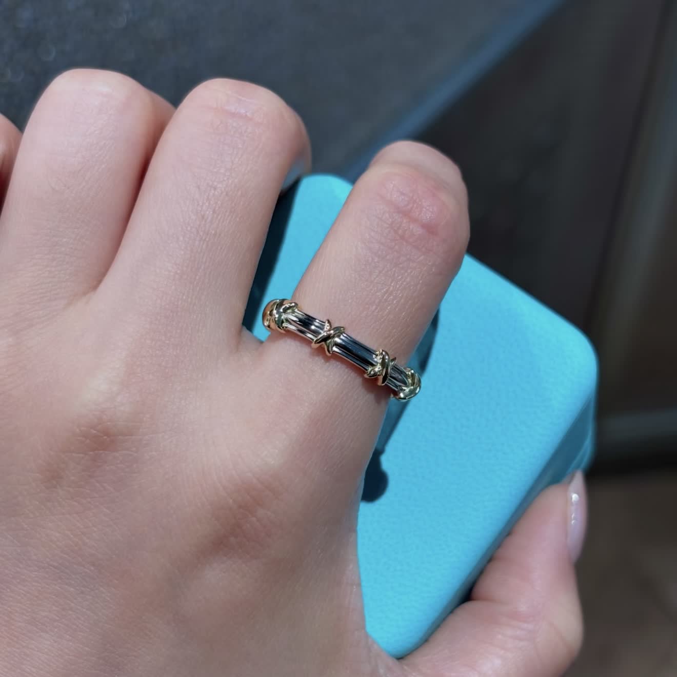 Tiffany & Co. Elsa Peretti® Sterling Silver Bamboo Ring
